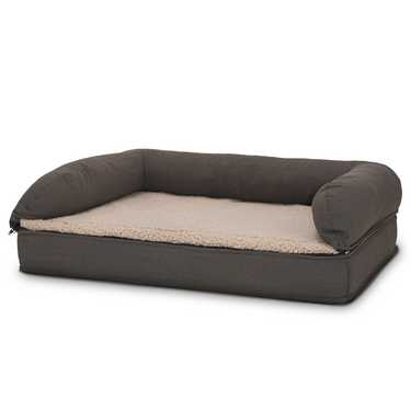 80 x 55 x 23 cm Lit orthopédique pour chien avec dossier taille M