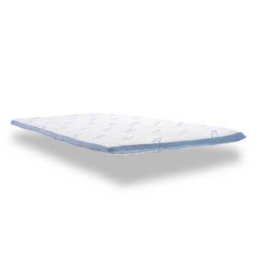 Surmatelas en mousse froide CloudComfort Cool 90 x 200 cm H2/H3, hauteur 7 cm, degré de fermeté H2/H3, surmatelas 7 zones avec face été et hiver