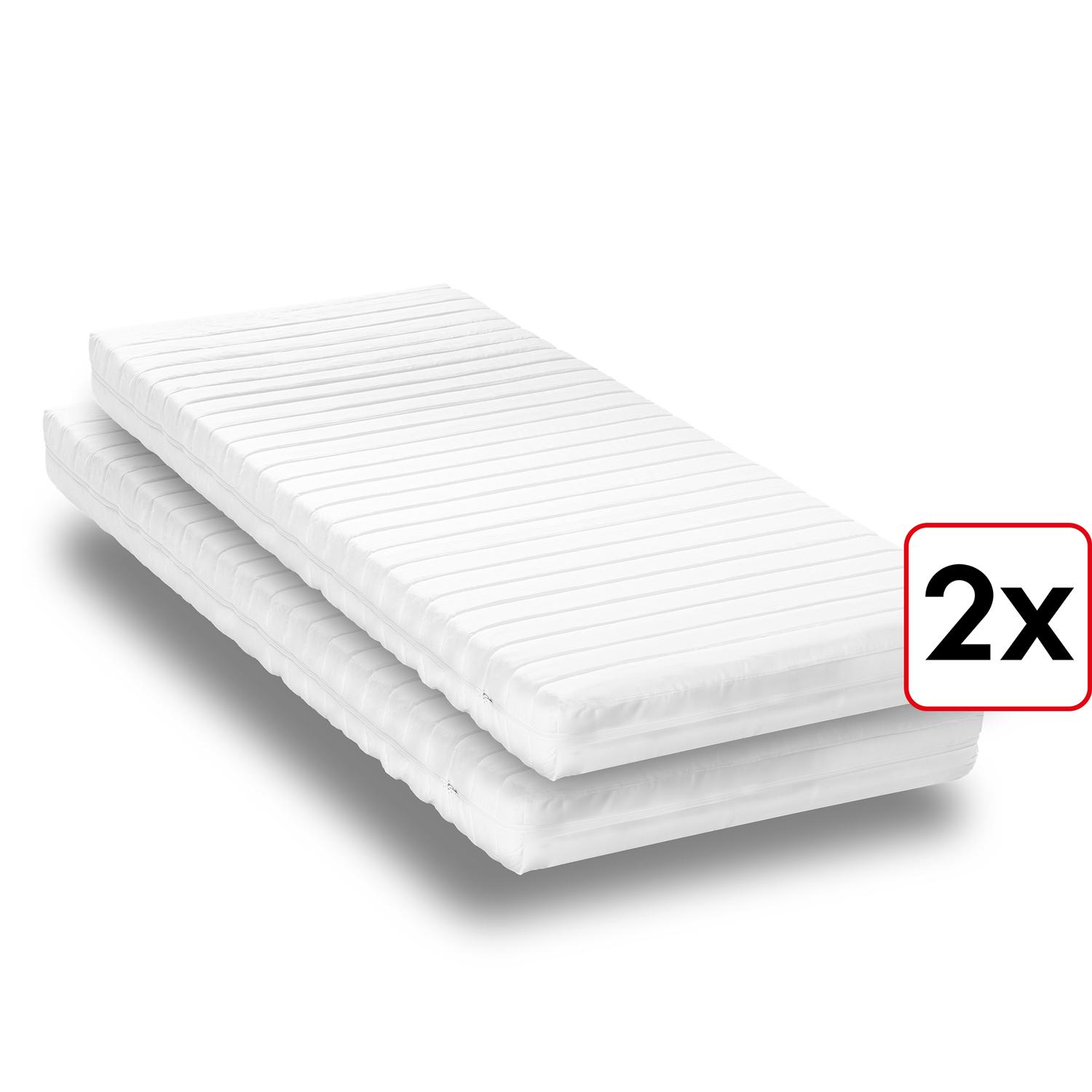 Matelas en mousse froide K16 / 90 x 200 cm / H2 + H3 / 16 cm d'épaisseur Twin