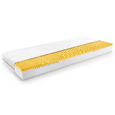 Matelas viscoélastique 7 zones Sleezzz Smart 80 x 200 cm, hauteur 18 cm, degré de fermeté H3 avec mousse à mémoire de forme Air