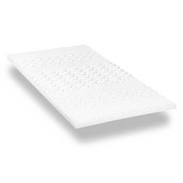 Surmatelas en mousse froide CloudComfort Cool 90 x 200 cm H2/H3, hauteur 7 cm, degré de fermeté H2/H3, surmatelas 7 zones avec face été et hiver