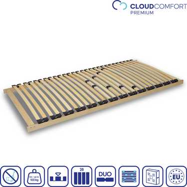 CloudComfort Sommier à lattes pliable 90 x 200