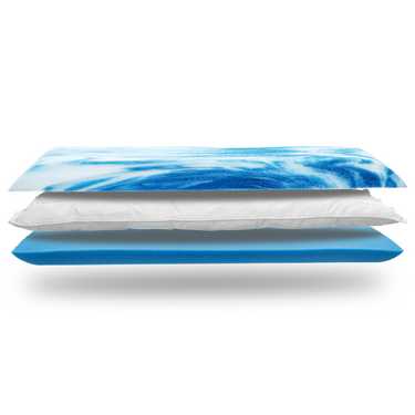 Matelas viscoélastique Sleezzz Premium 180 x 200 cm, hauteur 20 cm, degré de fermeté H2/H3, avec poignées réversibles + 2 oreillers Sleezzz® Smart réglables en hauteur