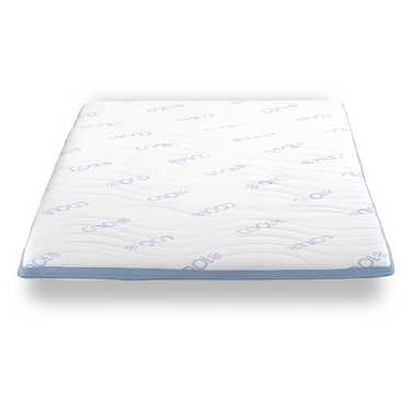 Surmatelas en mousse froide CloudComfort Cool 160 x 200 cm H2/H3, hauteur 7 cm, degré de fermeté H2/H3, surmatelas 7 zones avec face été et hiver