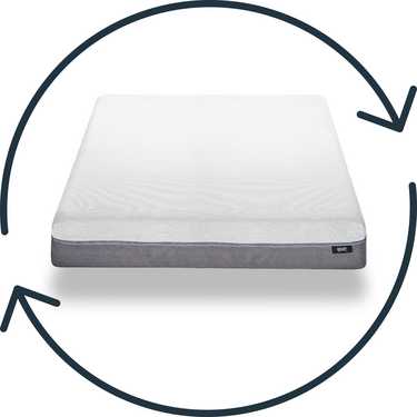 Matelas viscoélastique Sleezzz Premium 180 x 200 cm, hauteur 20 cm, degré de fermeté H2/H3, avec poignées réversibles + 2 oreillers Sleezzz® Smart réglables en hauteur