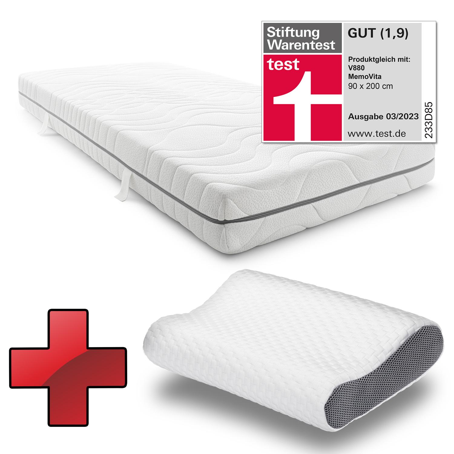 Matelas Sleezzz® Smart 90x200 cm + Oreiller Sleezzz® Premium à mémoire de forme