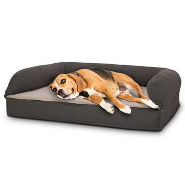 100 x 70 x 27 cm Lit orthopédique pour chien avec dossier taille M