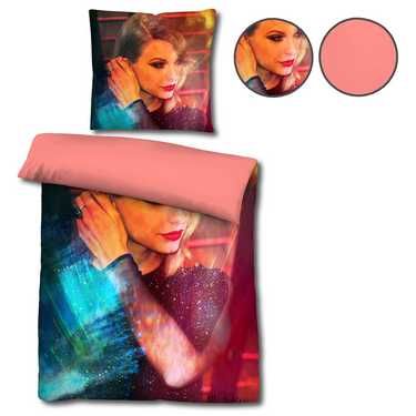 Castell microfibre linge de lit réversible Taylor Swift de Sid Maurer 135 x 200 + 80 x 80 cm