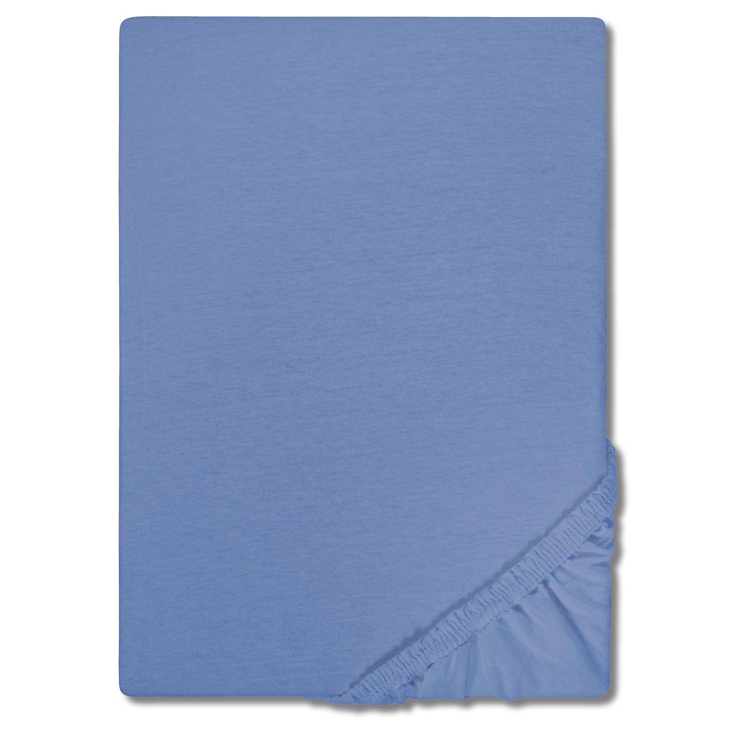 CloudComfort Basic drap-housse bleu 120 x 200 cm