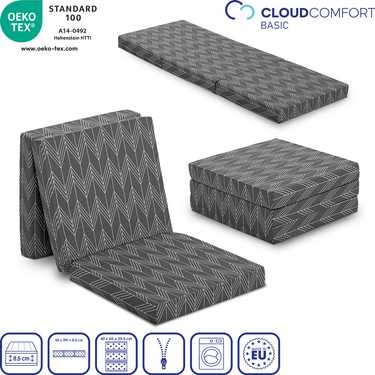 CloudComfort Basic Matelas pliant 65 x 190 x 8,5 cm