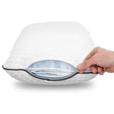 2 x Sleezzz Smart oreiller réglable en hauteur et en fermeté 33 x 75 cm