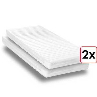 Matelas en mousse froide K16 100 x 200 cm, hauteur 16 cm, degré de fermeté H2/H3 Twin