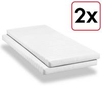 Matelas mousse confort K10 80 x 200 cm, hauteur 10 cm, degré de fermeté H3, Twin-Set