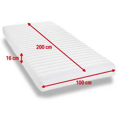 Housse de matelas K16 100 x 200 cm, hauteur 14-16 cm