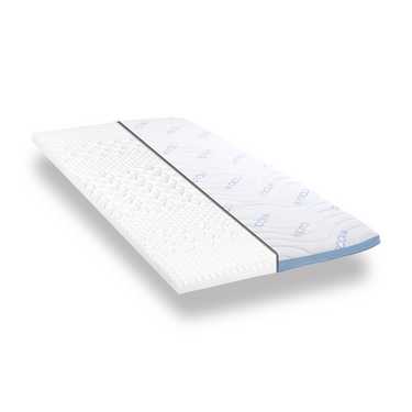 Surmatelas en mousse froide CloudComfort Cool 120 x 200 cm H2/H3, hauteur 7 cm, degré de fermeté H2/H3, surmatelas 7 zones avec face été et hiver